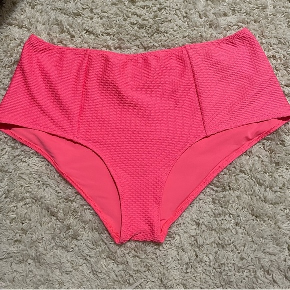AERIE high waisted jacquard full coverage bikini bottom size XL - Picture 5 of 5